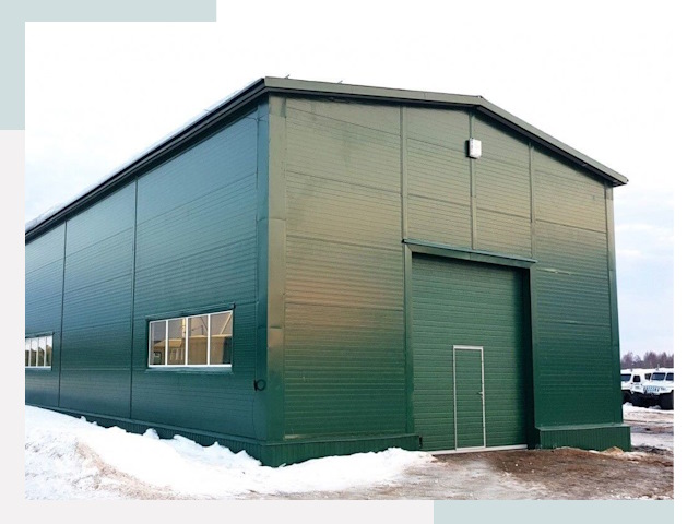 Двускатные ангары в Симферополе