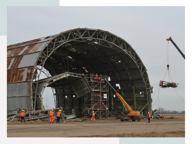 Демонтаж ангаров в Симферополе