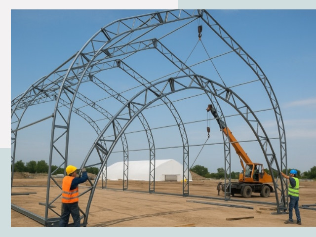 Монтаж ангаров в Симферополе от 623 руб. - Надежно и быстро